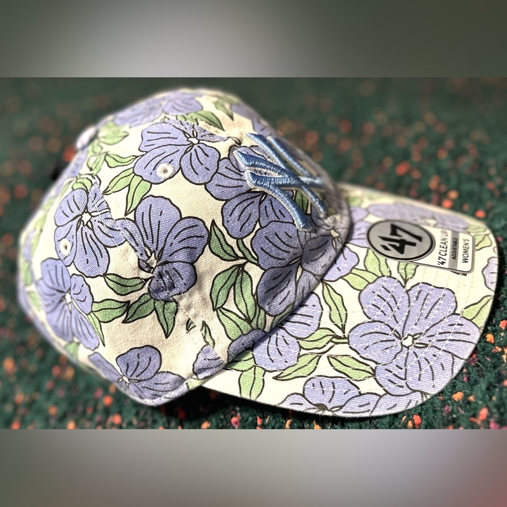 ‼️RARE‼️🎸’47 x Anthropologie🎸🔥NWT🔥Florentina Floral Baseball Cap - Picture 6 of 16